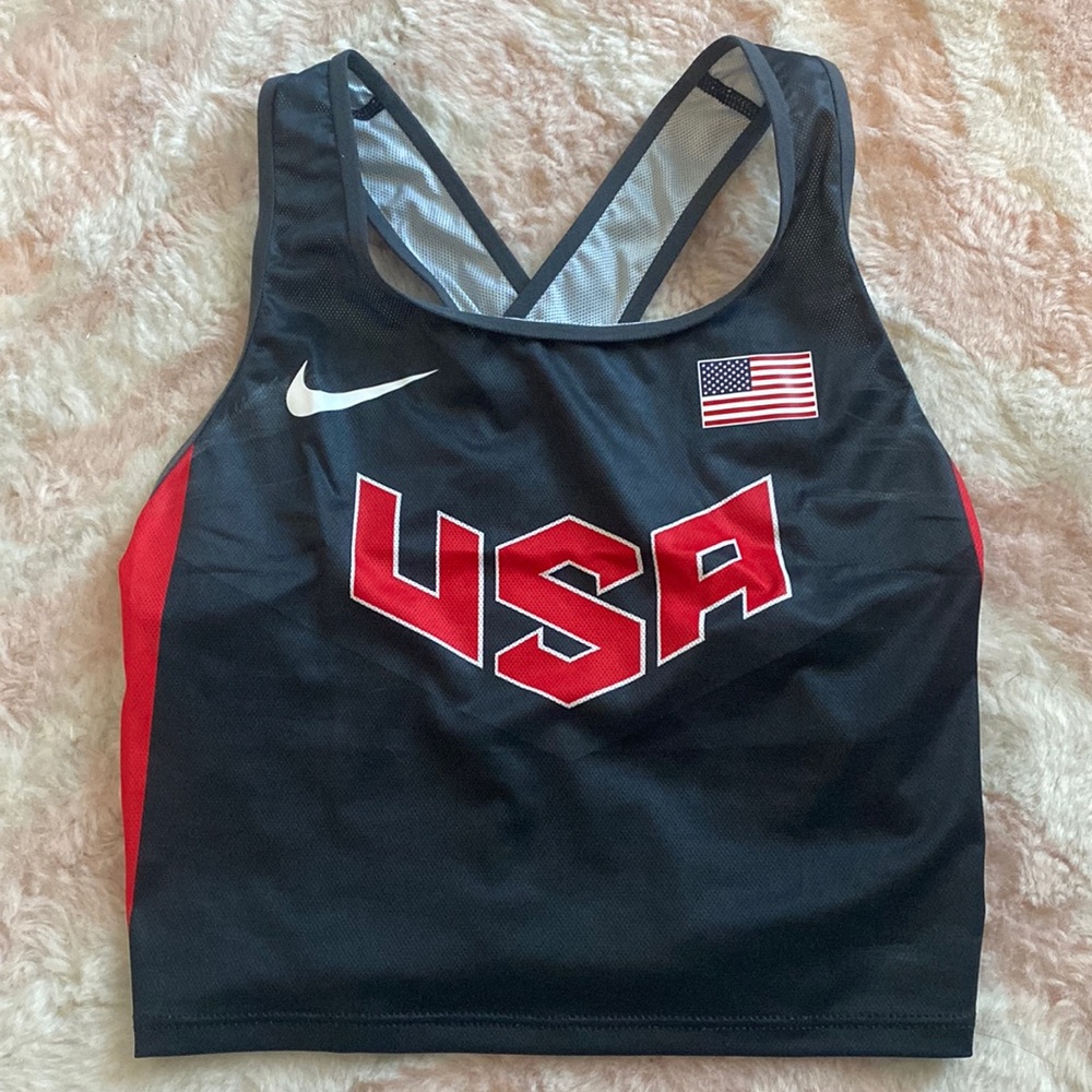 Retired track and field team USA uniform top